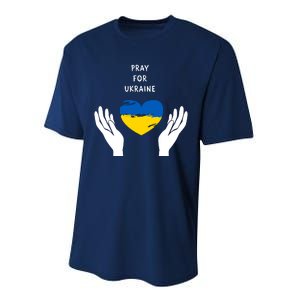 Pray For Ukraine I Stand With Ukraine Puck Futin Performance Sprint T-Shirt