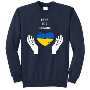 Pray For Ukraine I Stand With Ukraine Puck Futin Tall Sweatshirt