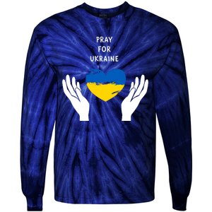 Pray For Ukraine I Stand With Ukraine Puck Futin Tie-Dye Long Sleeve Shirt