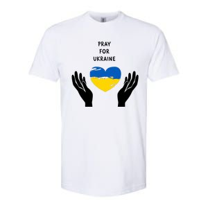 Pray For Ukraine I Stand With Ukraine Puck Futin Softstyle CVC T-Shirt