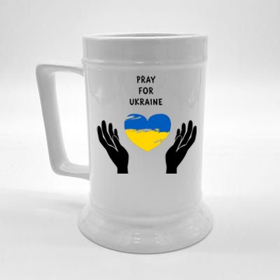 Pray For Ukraine I Stand With Ukraine Puck Futin Beer Stein