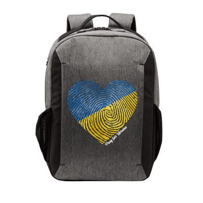 Pray For Ukraine Heart Vector Backpack