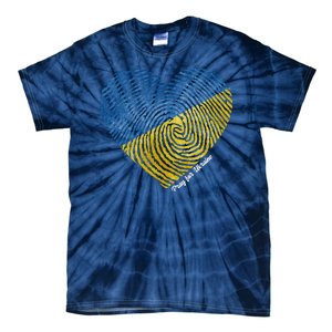 Pray For Ukraine Heart Tie-Dye T-Shirt