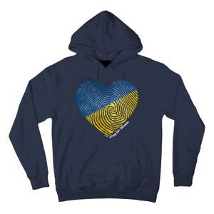 Pray For Ukraine Heart Tall Hoodie