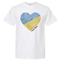 Pray For Ukraine Heart Garment-Dyed Heavyweight T-Shirt