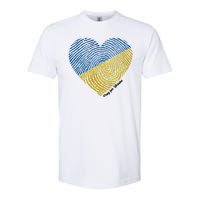 Pray For Ukraine Heart Softstyle CVC T-Shirt