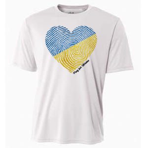 Pray For Ukraine Heart Cooling Performance Crew T-Shirt