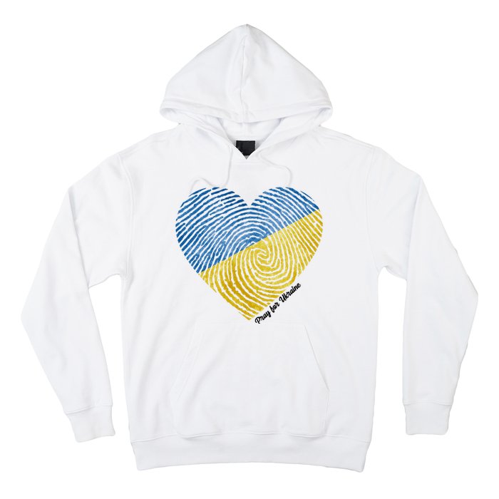 Pray For Ukraine Heart Hoodie