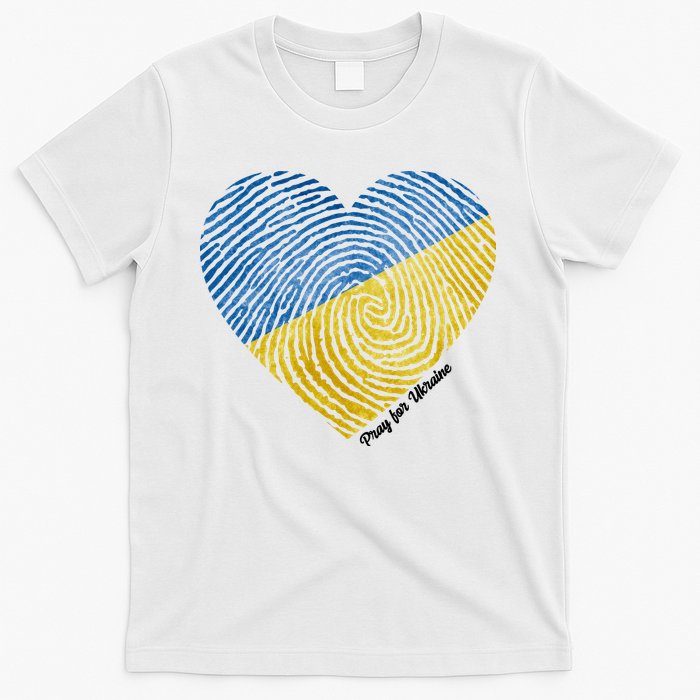 Pray For Ukraine Heart T-Shirt
