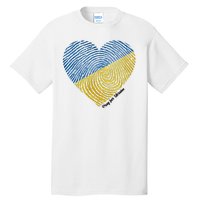 Pray For Ukraine Heart Tall T-Shirt