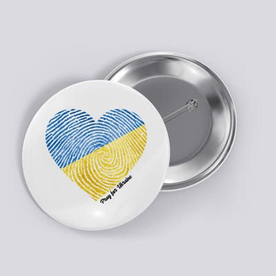 Pray For Ukraine Heart Button