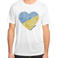 Pray For Ukraine Heart Adult ChromaSoft Performance T-Shirt