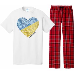 Pray For Ukraine Heart Pajama Set