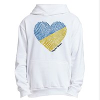 Pray For Ukraine Heart Urban Pullover Hoodie