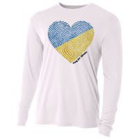 Pray For Ukraine Heart Cooling Performance Long Sleeve Crew