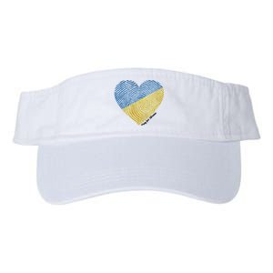 Pray For Ukraine Heart Valucap Bio-Washed Visor