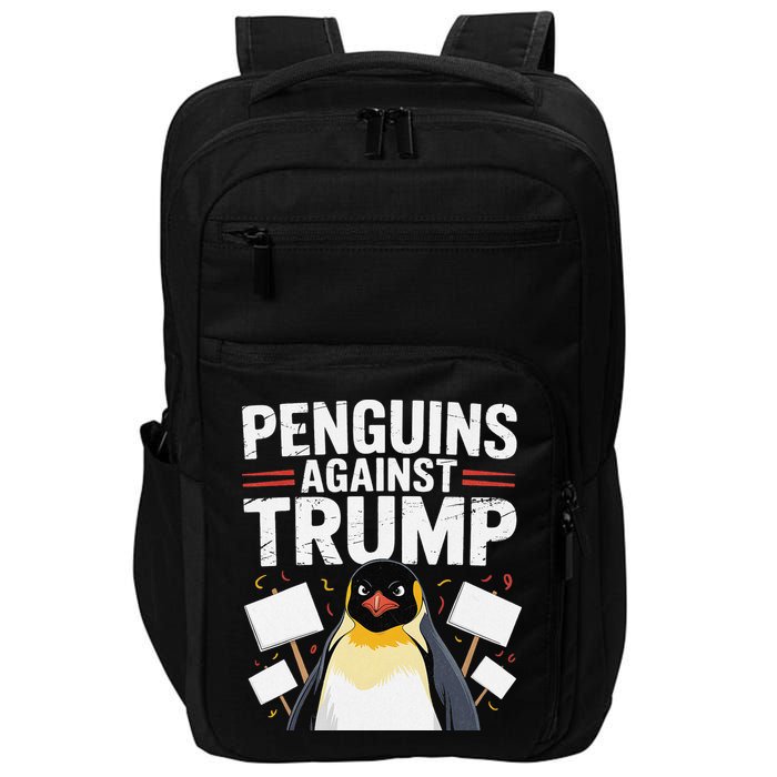 Penguin Flippers Up Resist Penguins Against Trump Tariff Impact Tech Backpack