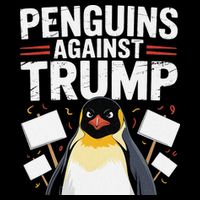 Penguin Flippers Up Resist Penguins Against Trump Tariff Impact Tech Backpack