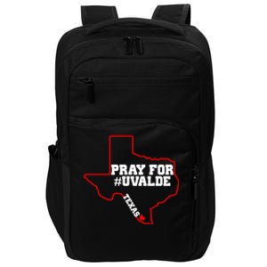 Pray For Uvalde Texas Strong Map Impact Tech Backpack