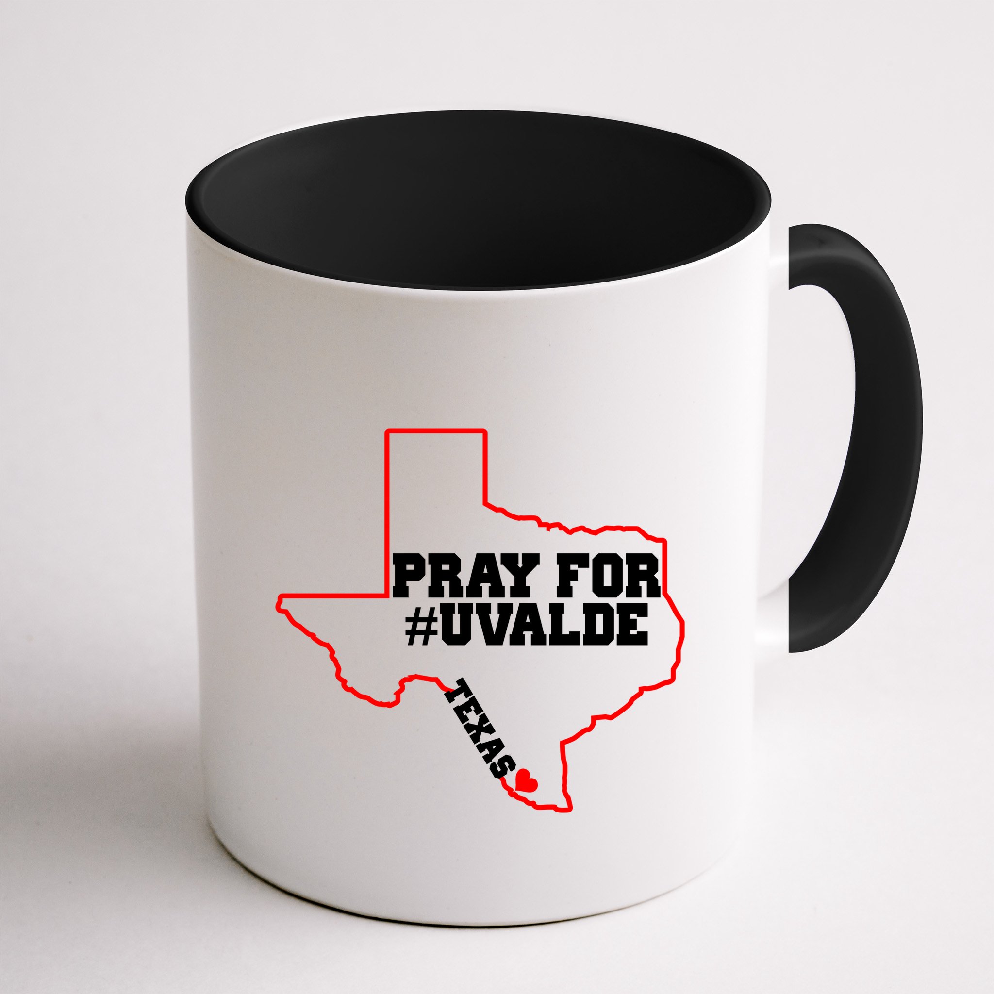 Pray For Uvalde Texas Strong Map Mug