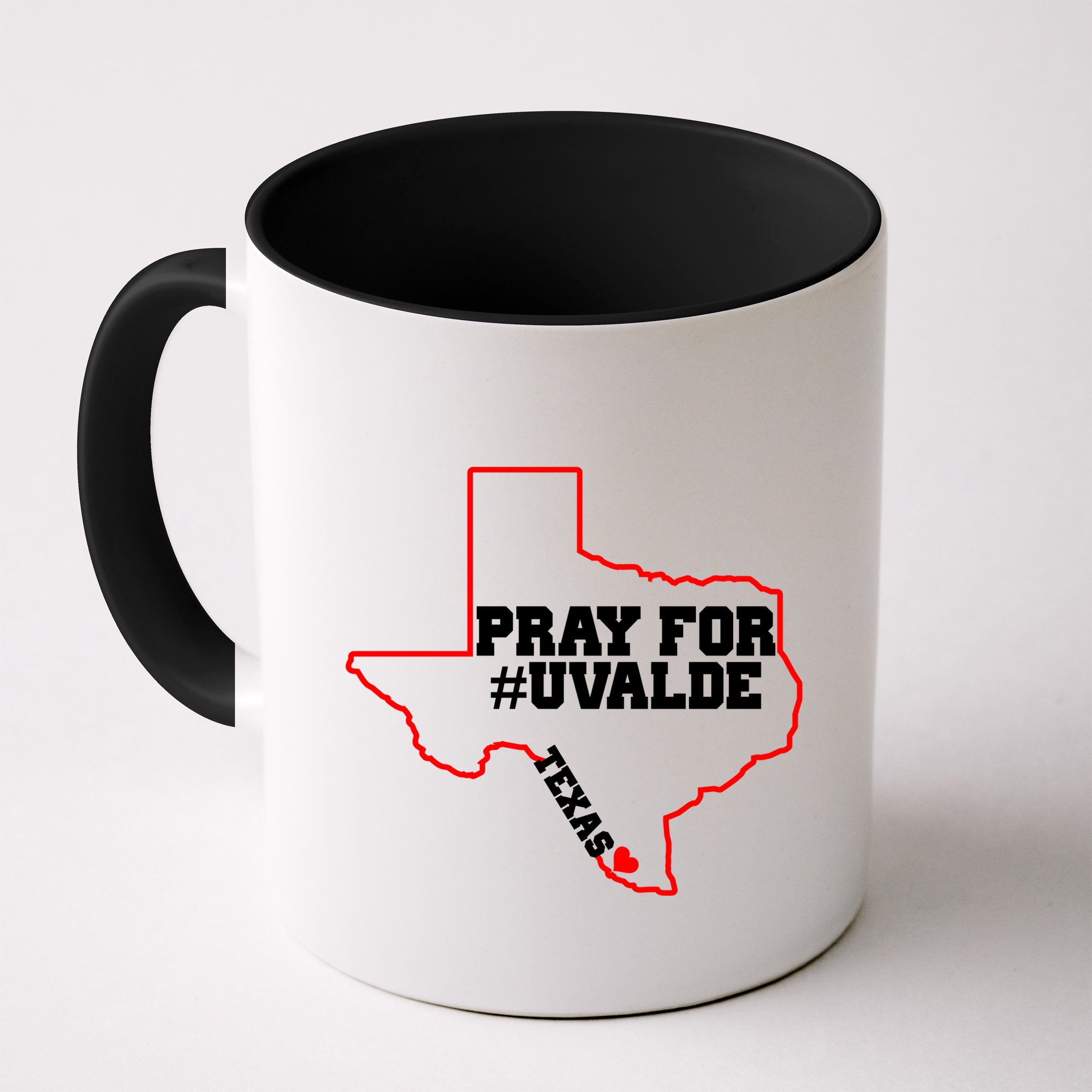 Pray For Uvalde Texas Strong Map Mug