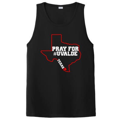 Pray For Uvalde Texas Strong Map PosiCharge Competitor Tank