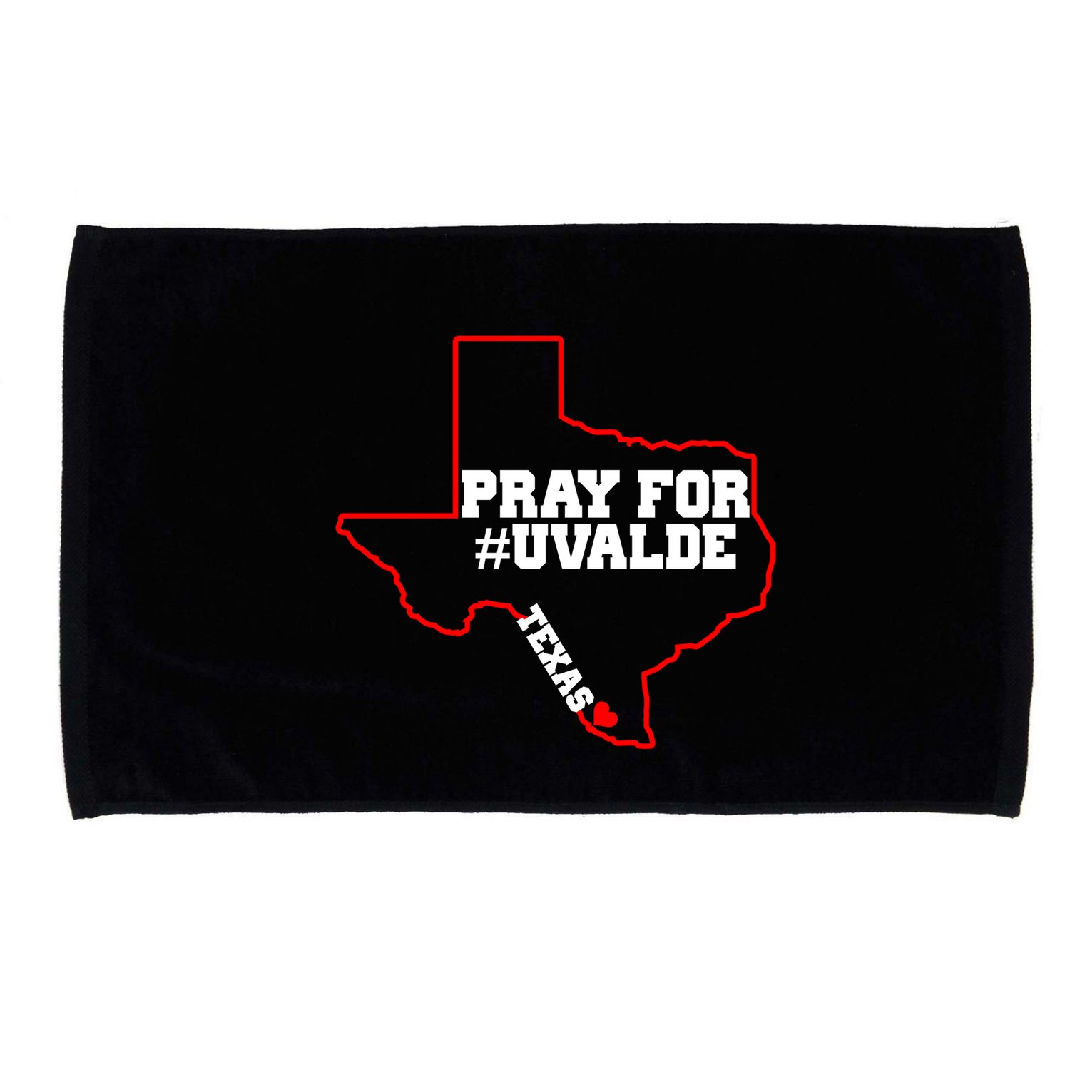 Pray For Uvalde Texas Strong Map Microfiber Hand Towel
