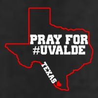 Pray For Uvalde Texas Strong Map Microfiber Hand Towel