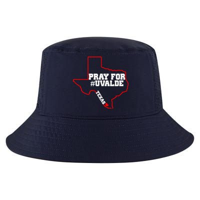 Pray For Uvalde Texas Strong Map Cool Comfort Performance Bucket Hat