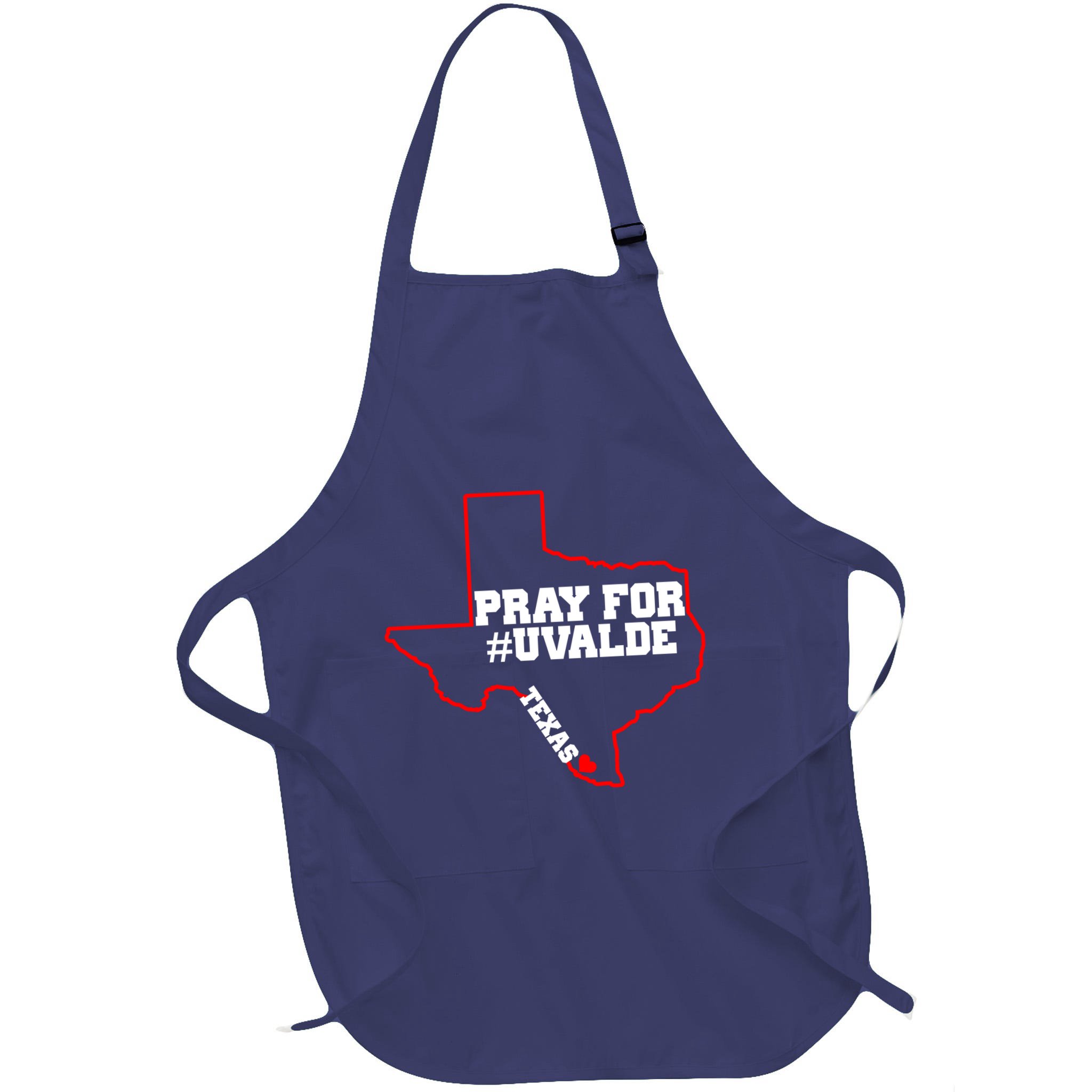 Pray For Uvalde Texas Strong Map Apron