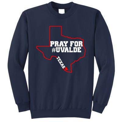 Pray For Uvalde Texas Strong Map Sweatshirt