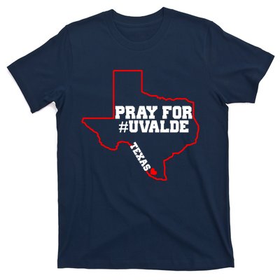 Pray For Uvalde Texas Strong Map T-Shirt