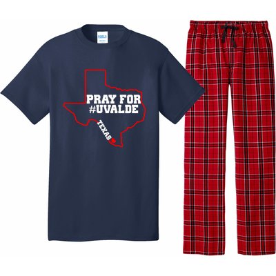 Pray For Uvalde Texas Strong Map Pajama Set