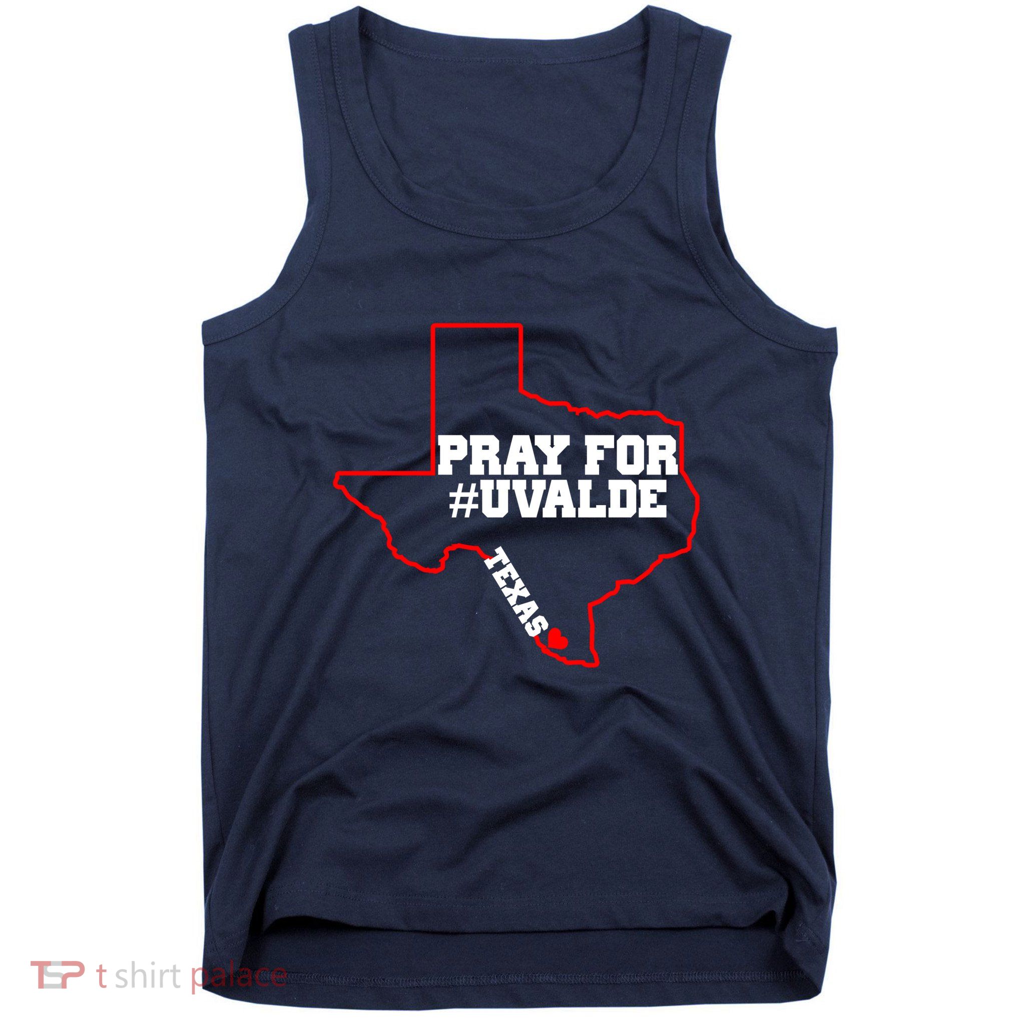 Pray For Uvalde Texas Strong Map Tank Top