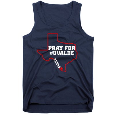 Pray For Uvalde Texas Strong Map Tank Top