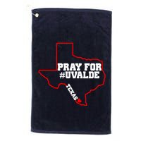 Pray For Uvalde Texas Strong Map Golf Towel