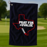 Pray For Uvalde Texas Strong Map Golf Towel