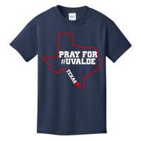 Pray For Uvalde Texas Strong Map Kids T-Shirt