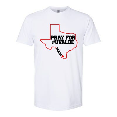 Pray For Uvalde Texas Strong Map Softstyle® CVC T-Shirt