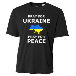 Pray For Ukraine Peace Ukraine Flag Cooling Performance Crew T-Shirt