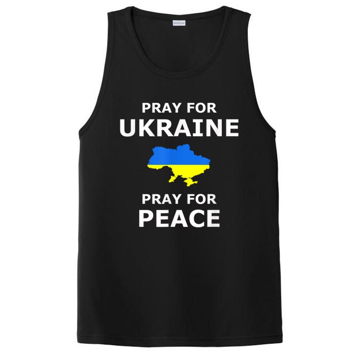 Pray For Ukraine Peace Ukraine Flag PosiCharge Competitor Tank