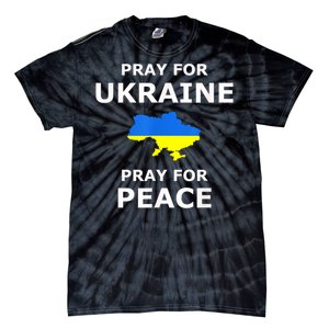 Pray For Ukraine Peace Ukraine Flag Tie-Dye T-Shirt