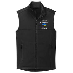 Pray For Ukraine Peace Ukraine Flag Collective Smooth Fleece Vest