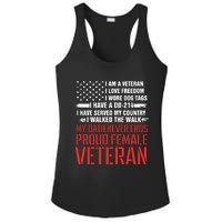 Proud Female Veteran Ladies PosiCharge Competitor Racerback Tank