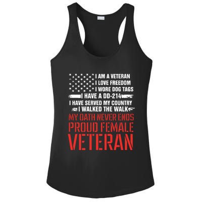 Proud Female Veteran Ladies PosiCharge Competitor Racerback Tank