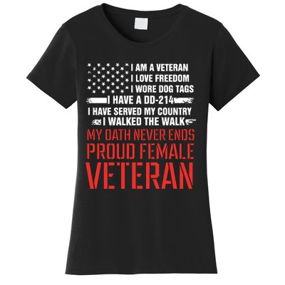 Proud Female Veteran Women's T-Shirt