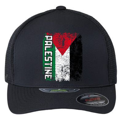 Palestine Flag | Vintage Big Palestine Flag Flexfit Unipanel Trucker Cap