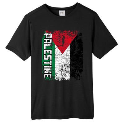 Palestine Flag | Vintage Big Palestine Flag Tall Fusion ChromaSoft Performance T-Shirt