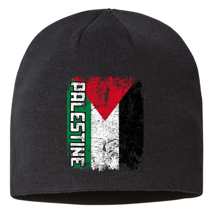 Palestine Flag | Vintage Big Palestine Flag Sustainable Beanie