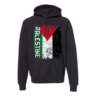 Palestine Flag | Vintage Big Palestine Flag Premium Hoodie